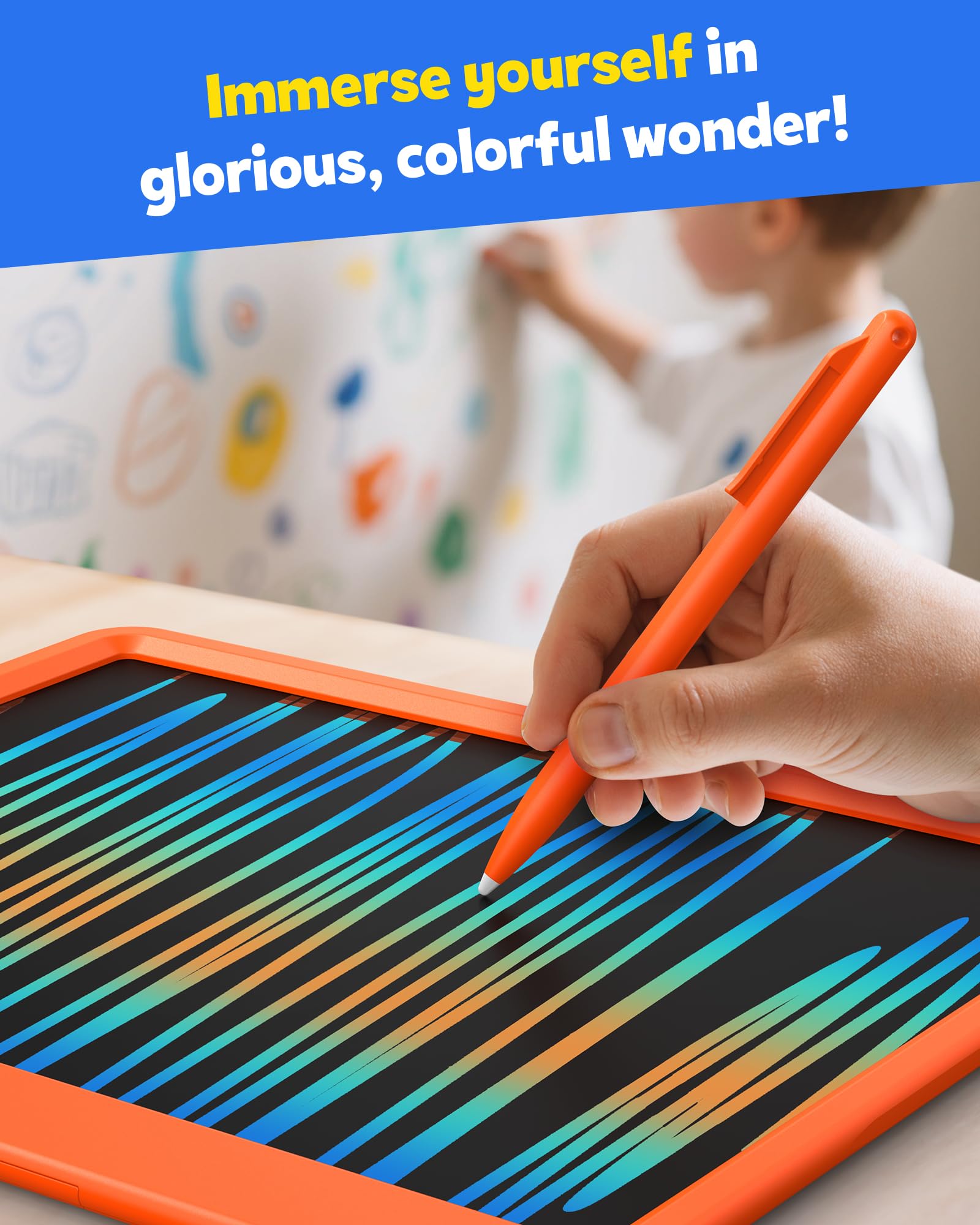 TEKFUN child-safe plastic frame highlighting a sturdy, kid-friendly design