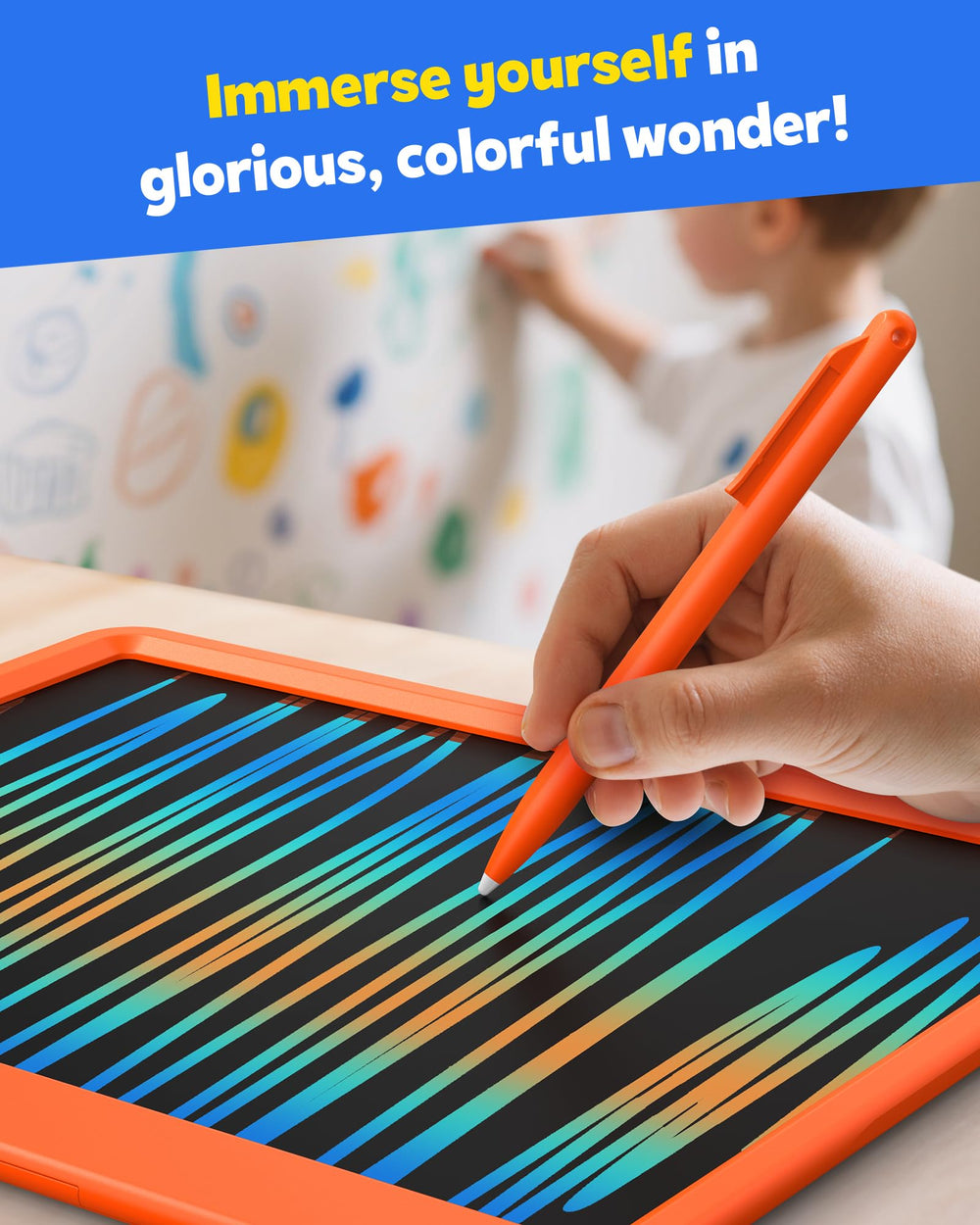 TEKFUN child-safe plastic frame highlighting a sturdy, kid-friendly design