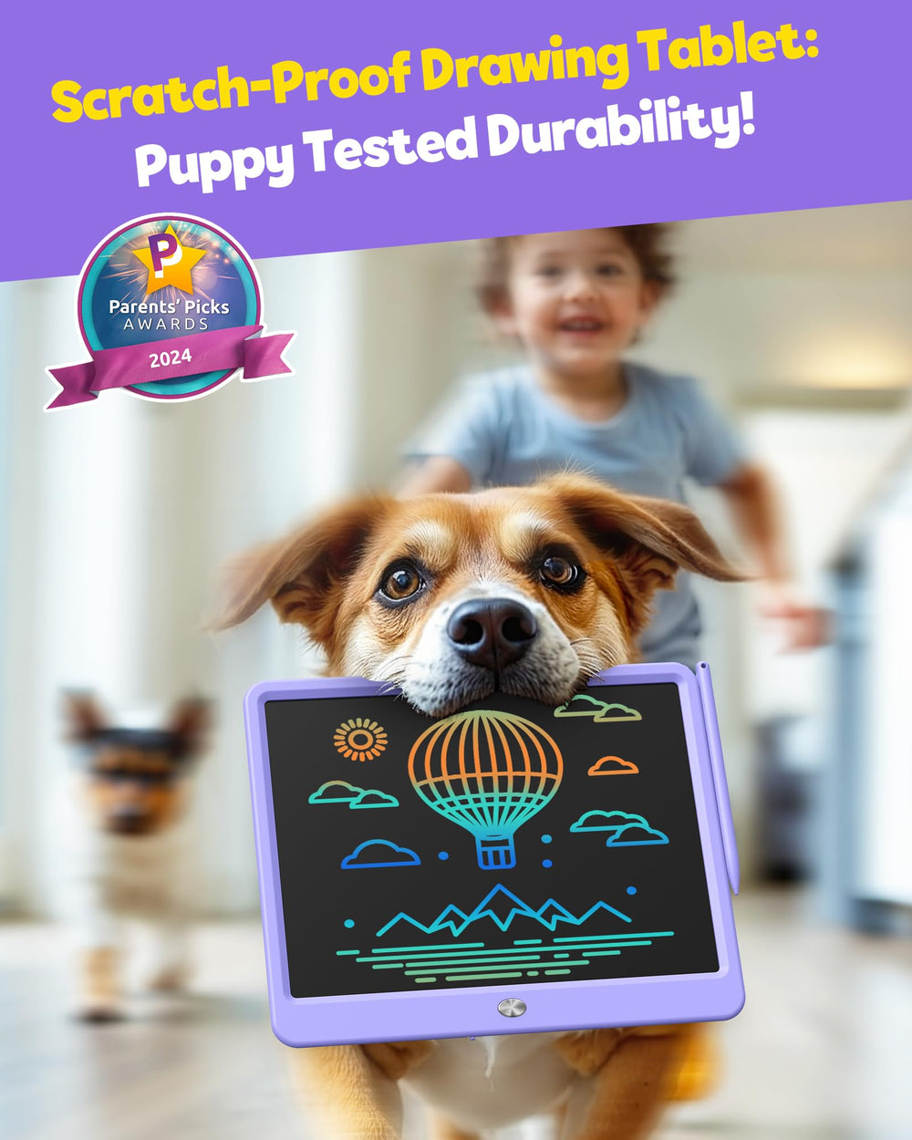 TEKFUN color-drawn lines with bright strokes invite toddlers into early handwriting practice.