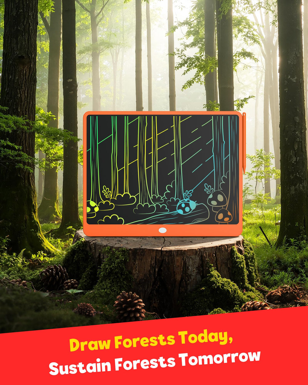 TEKFUN doodle board at desk simplifies planning and creativity