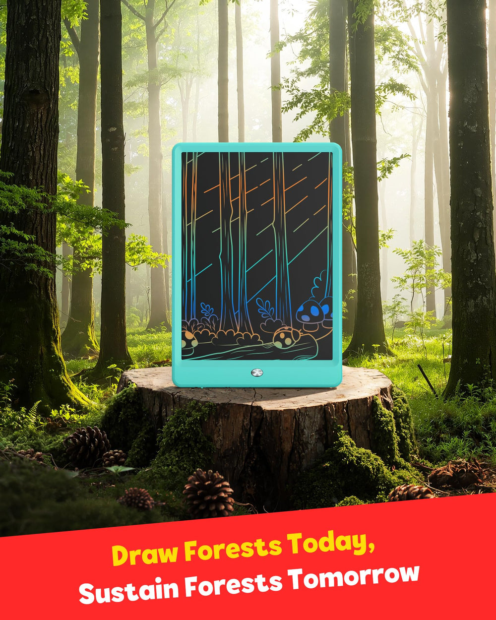 TEKFUN compact size fits in backpacks and kids' desks.