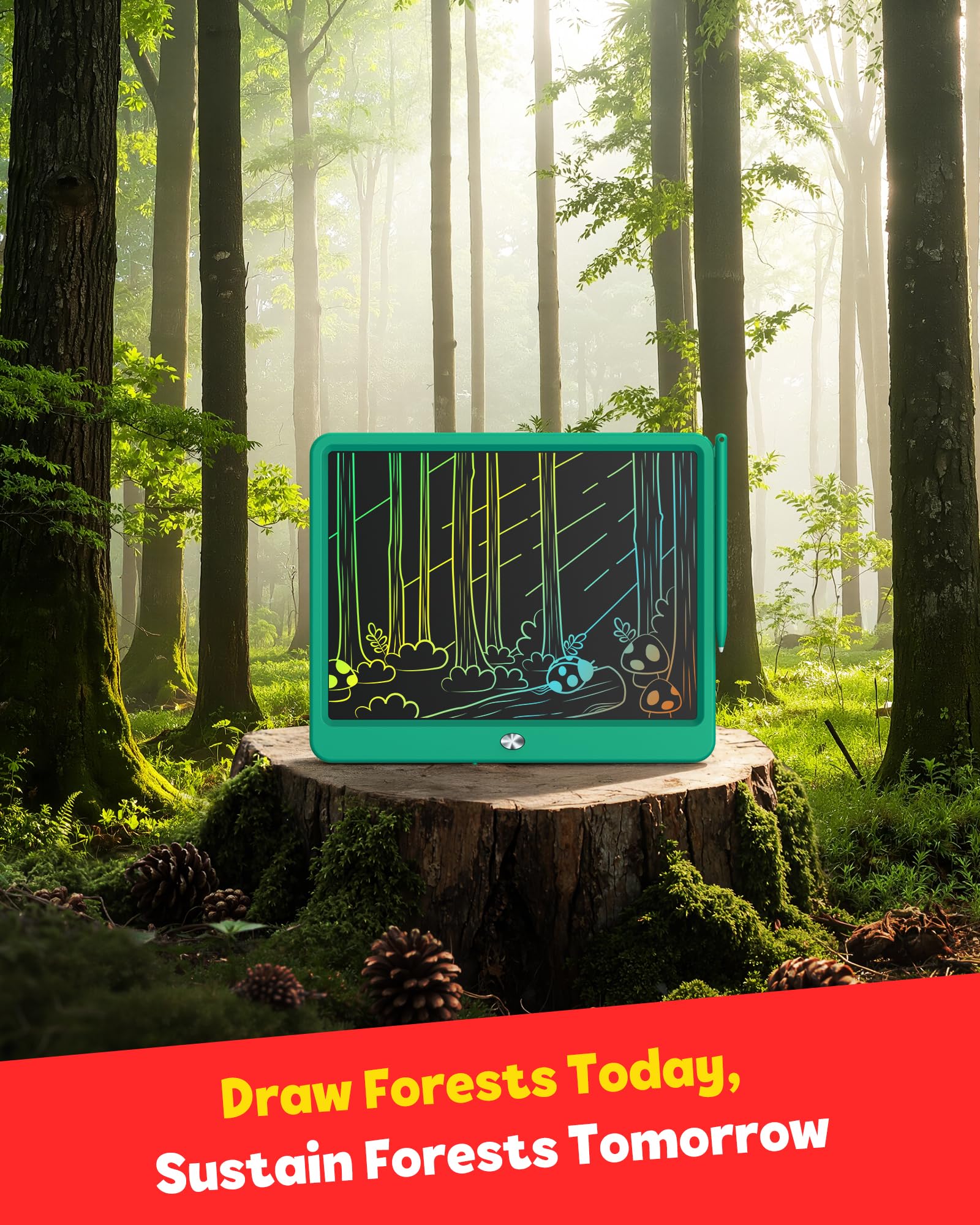 TEKFUN packaging and 12-inch tablet ready as a gift