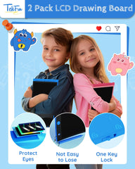 TEKFUN mess-free doodle board that erases easily for endless practice.