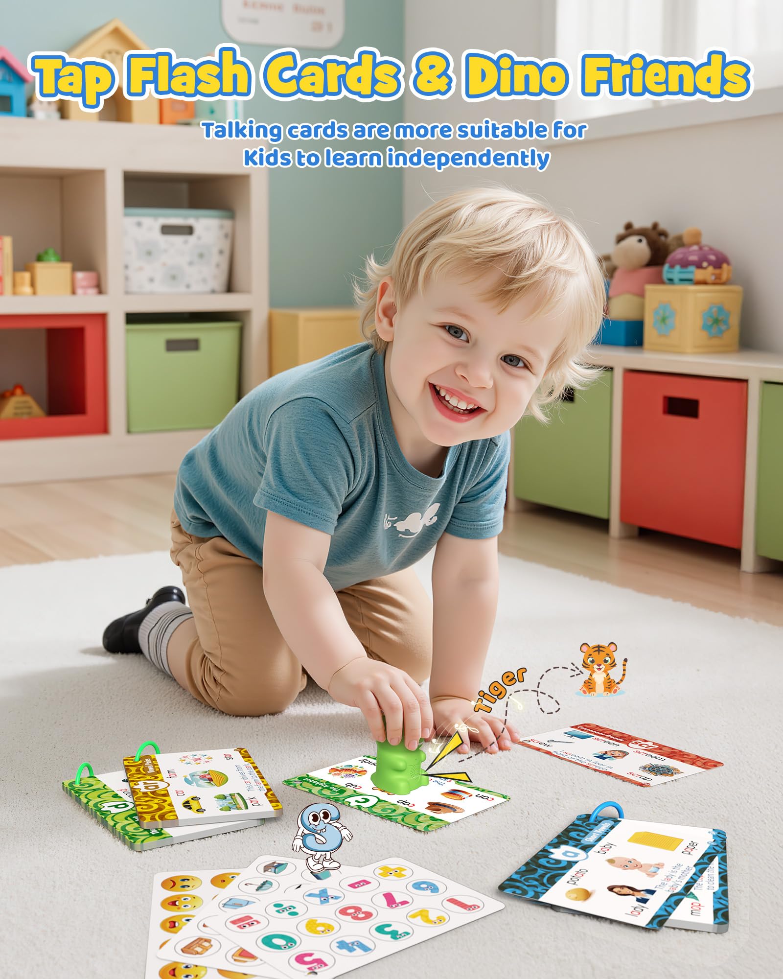 TEKFUN organize-ring keeps flash cards neatly categorized for travel.