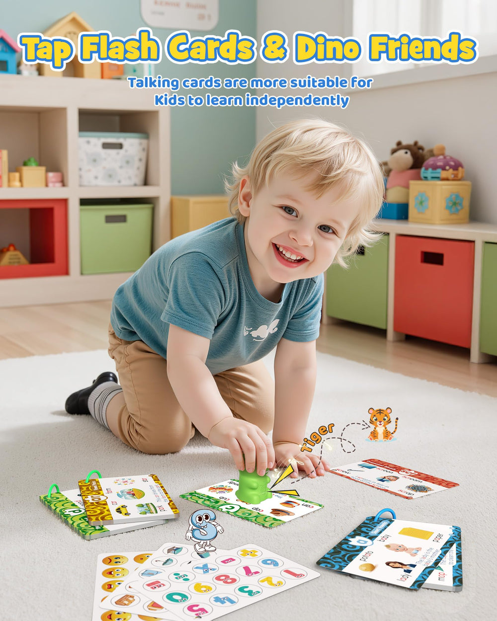 TEKFUN organize-ring keeps flash cards neatly categorized for travel.