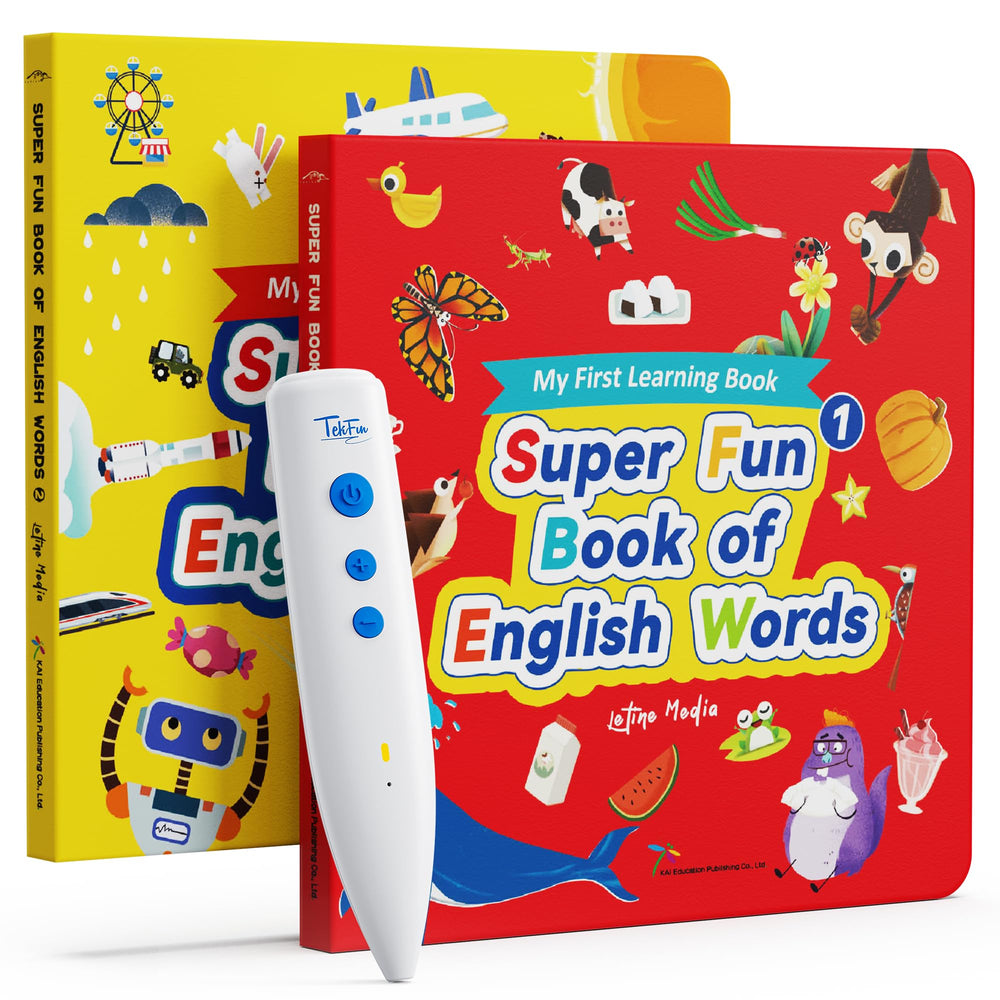 TEKFUN reading pen on book for independent reading and word recognition