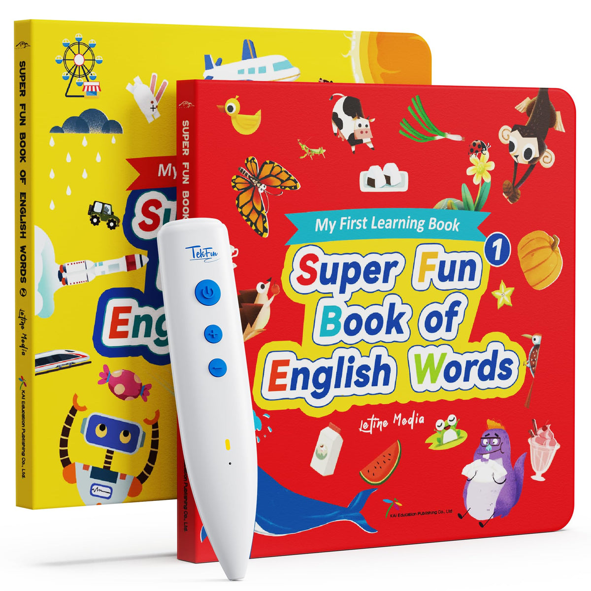 TEKFUN reading pen on book for independent reading and word recognition