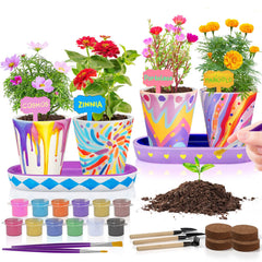 Tekoly pot painting set with ceramic pots sparks kids' creativity.