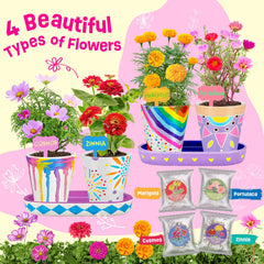 Tekoly stoneware trays organize a mini garden project.