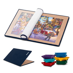 Tektalk foldable puzzle board setup keeps pieces within reach during sessions