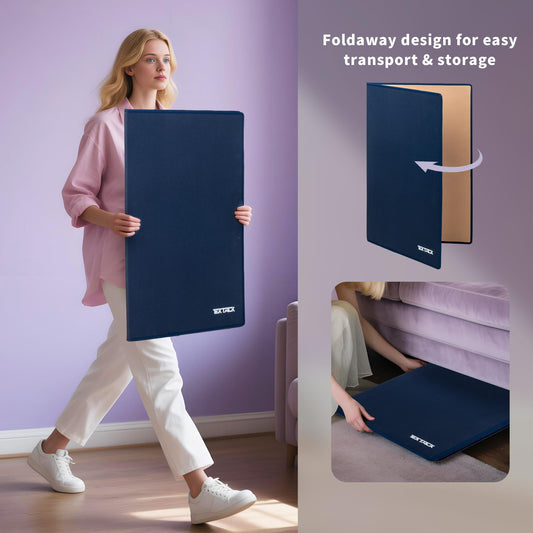 Tektalk Foldable Puzzle Board with six sorting trays for tidy color sorting.