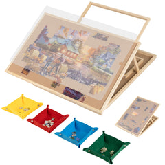 Tektalk horizontal puzzle board showcasing wide 29.9x20 inch area for large puzzles.