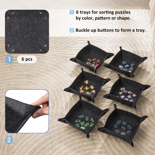 Tektalk jigsaw board dust cover protects puzzles from dust and moisture