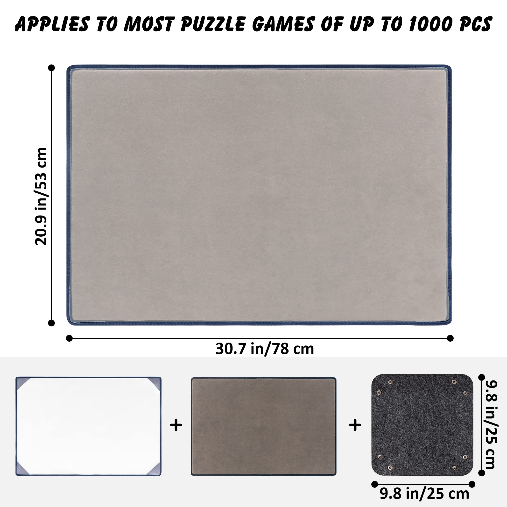 Tektalk jigsaw board closed cover shields puzzles between sessions