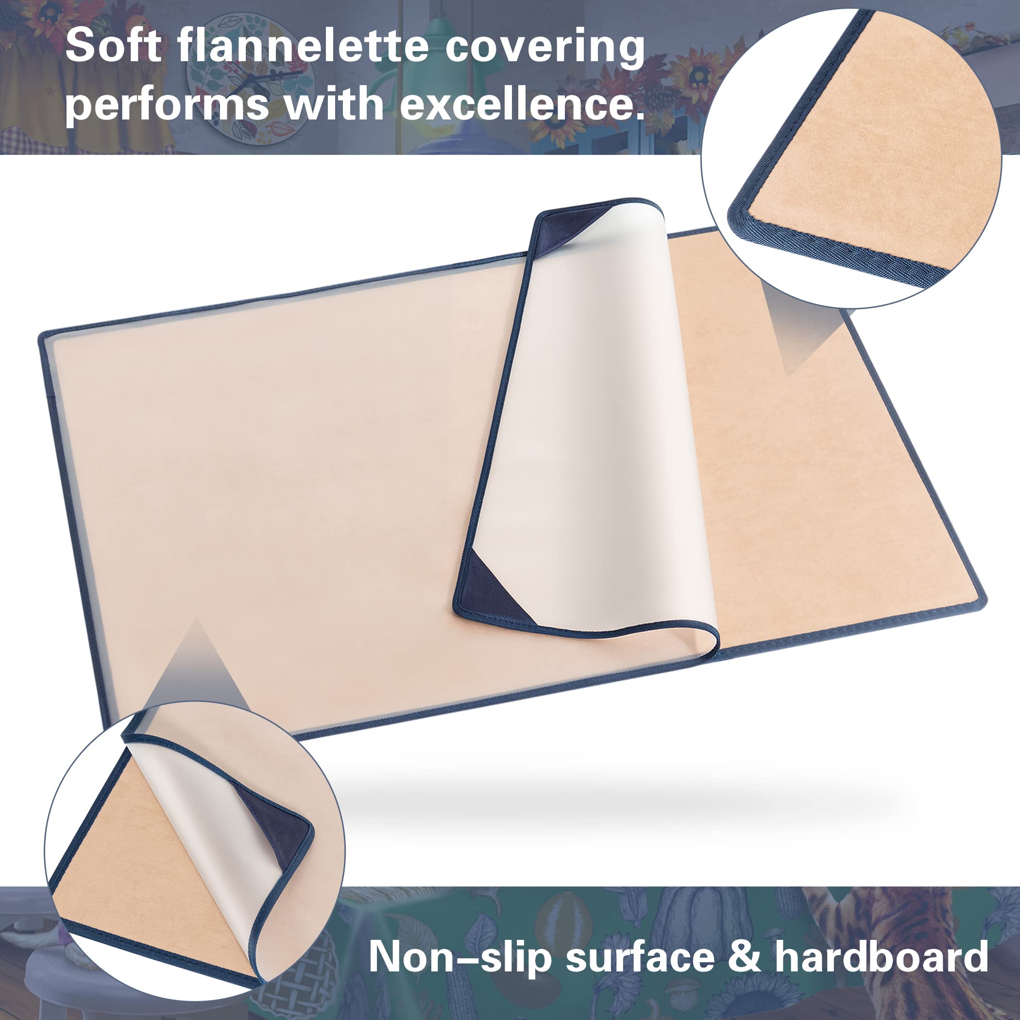 Tektalk puzzle board non-slip surface keeps pieces in place during assembly