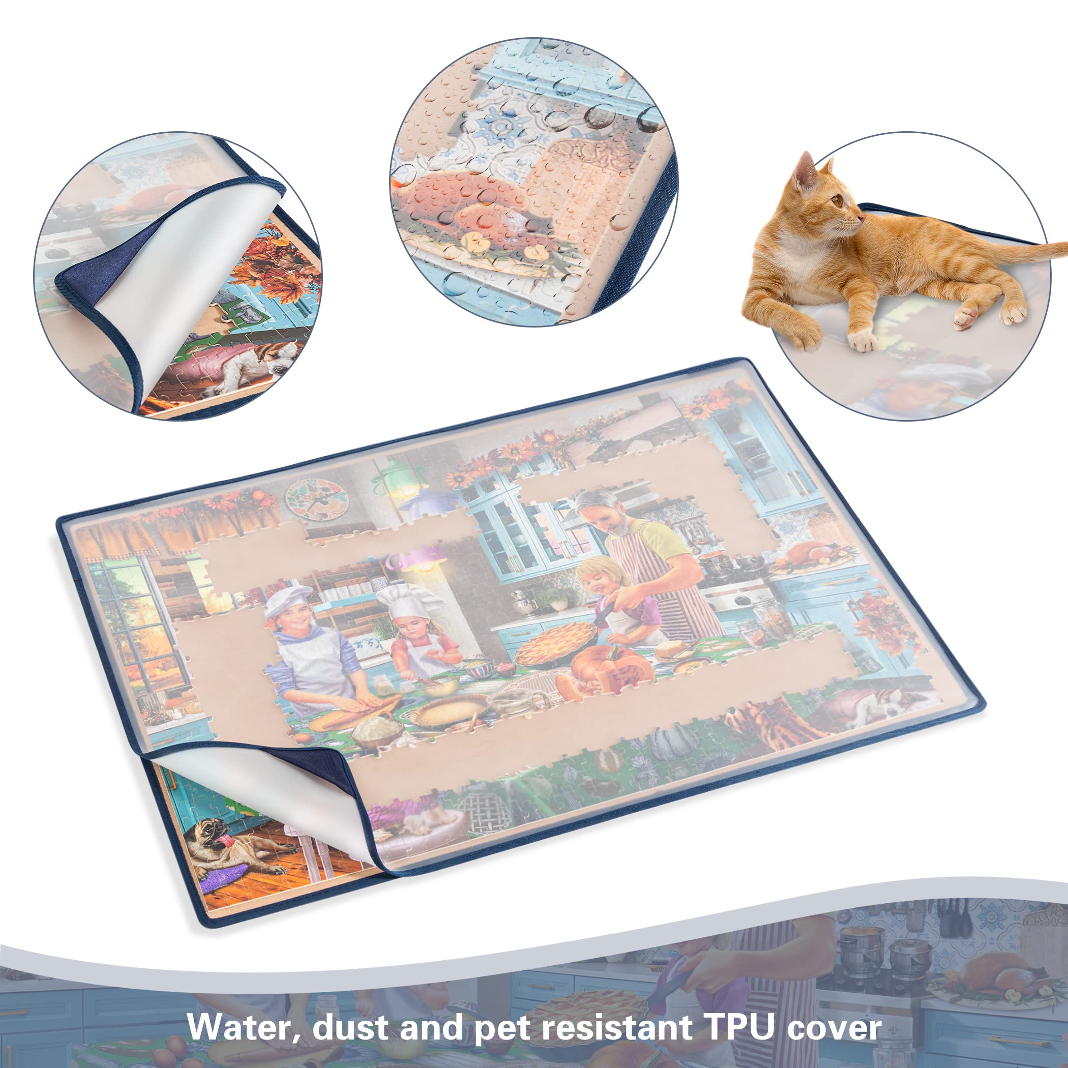 36x26 inch Tektalk puzzle board fits most 1000 and 1500 piece puzzles