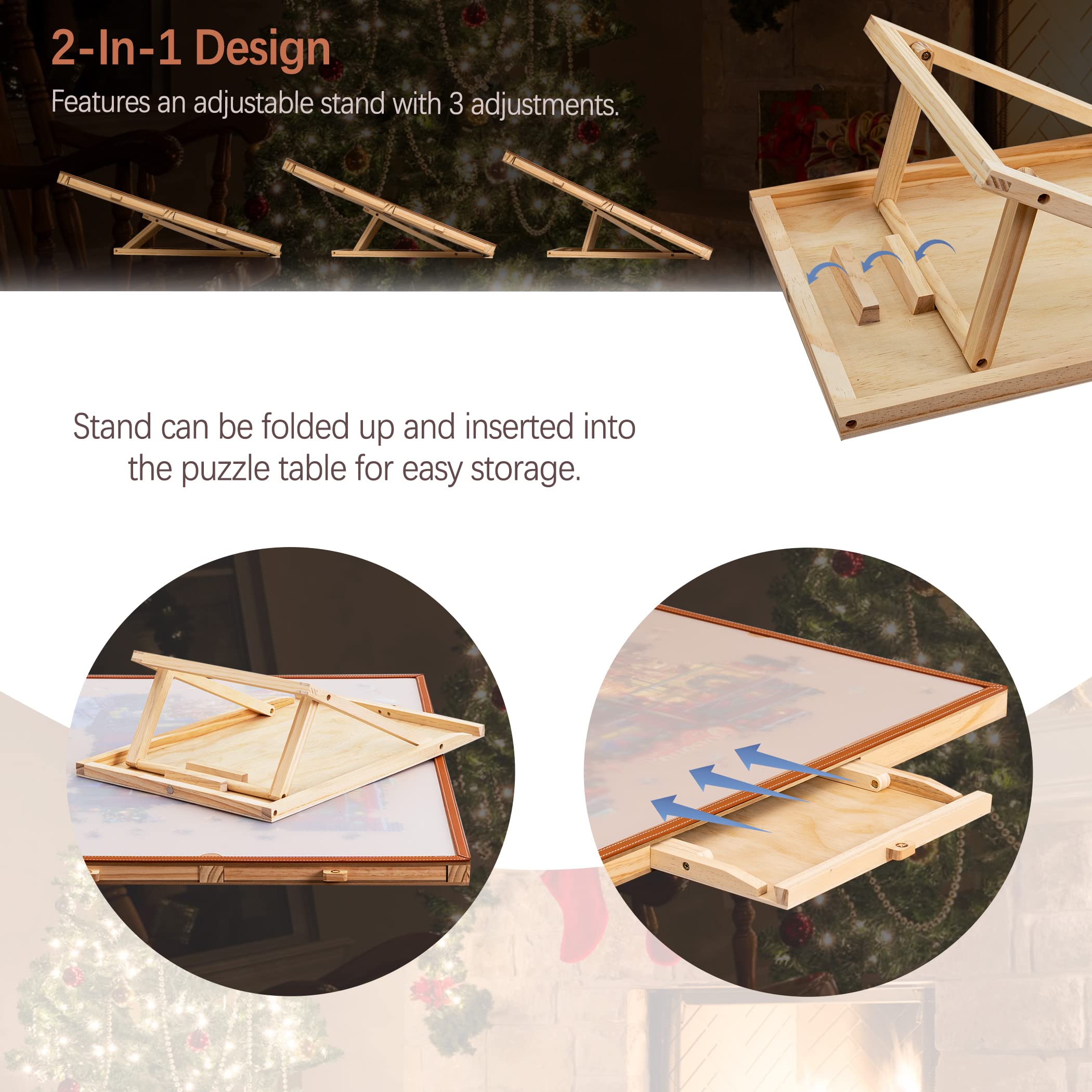 Tektalk wooden plateau provides a sturdy workspace for challenging puzzles