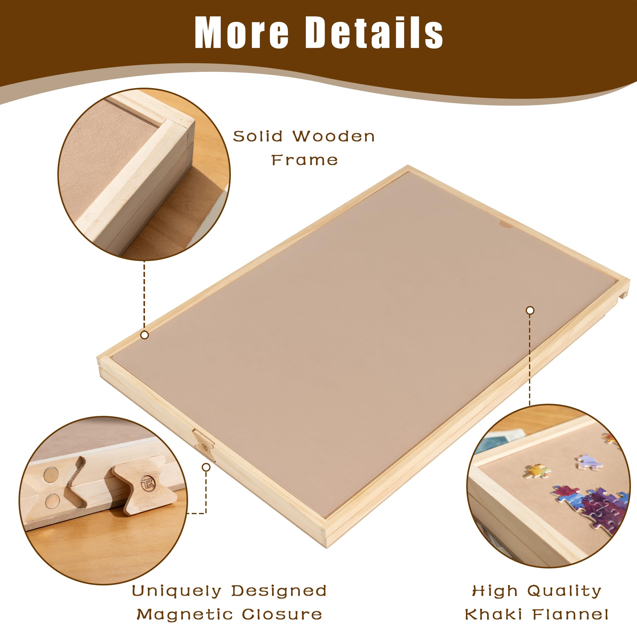 Tektalk magnetic lock keeps the puzzle board securely closed between sessions.