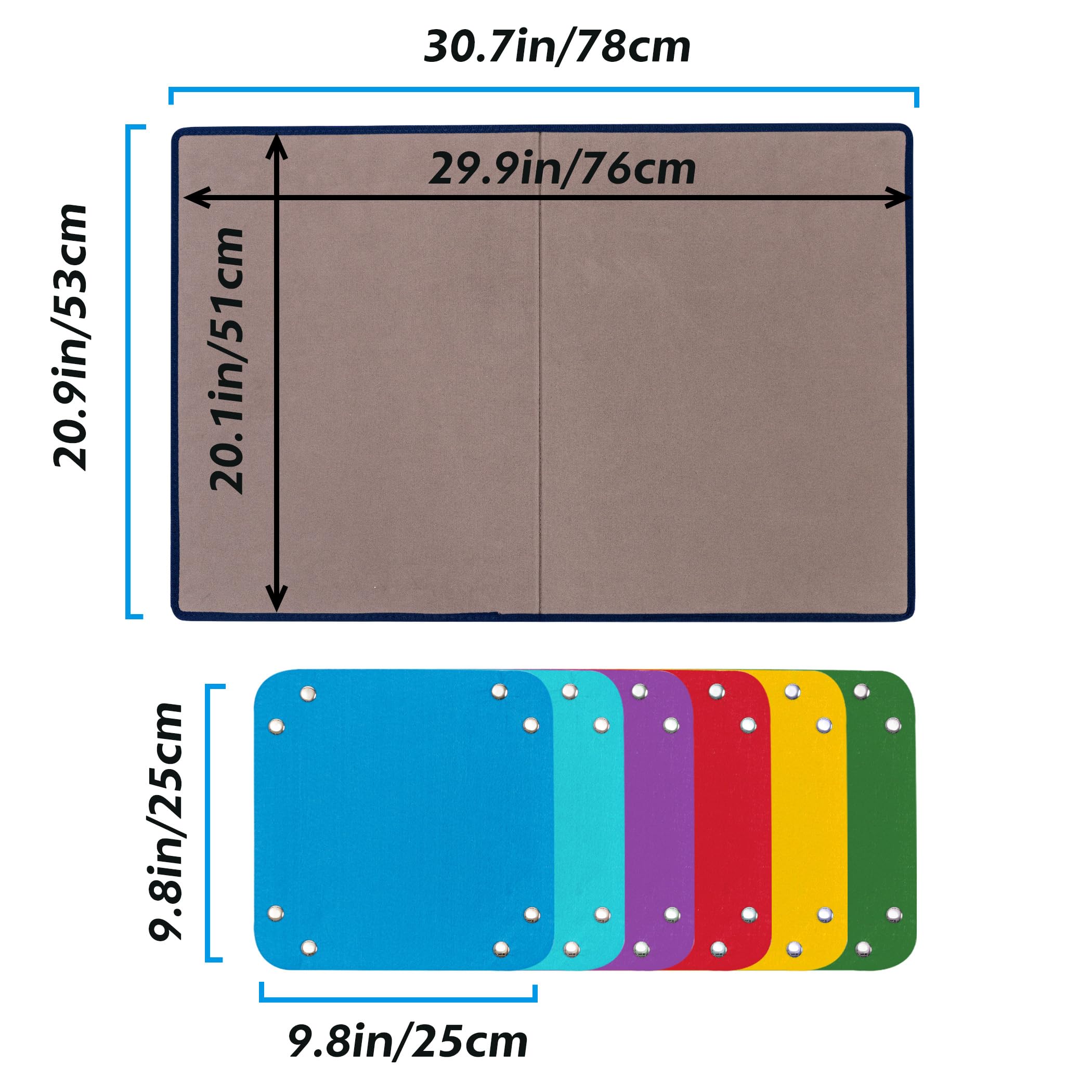 Tektalk portable puzzle mat enables comfortable puzzling on a couch or bed.