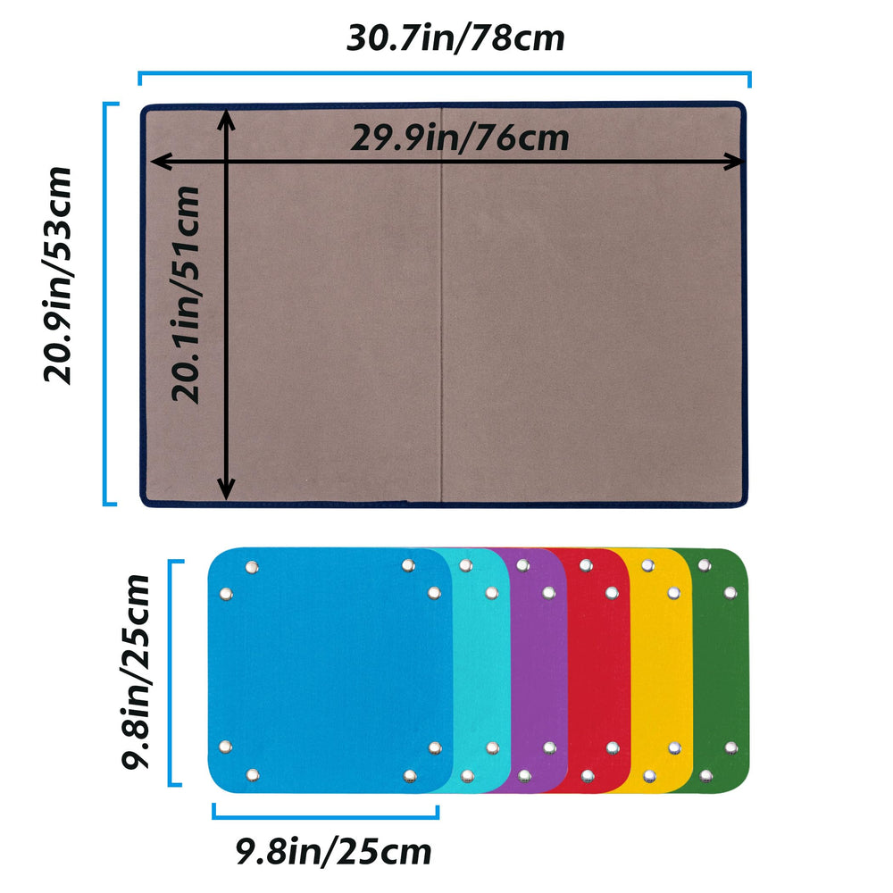 Tektalk portable puzzle mat enables comfortable puzzling on a couch or bed.