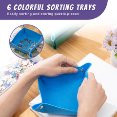Tektalk protective felt cover shields pieces from dust and pets