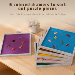 Tektalk puzzle board felt surface allows smooth piece movement