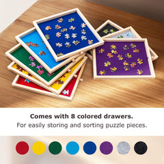 Tektalk pinewood tabletop provides sturdy support with a smooth felt surface.