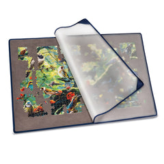 Tektalk puzzle mat with a dust-proof cover keeps unfinished puzzles clean.