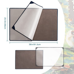 Tektalk puzzle mat size 36 by 25.9 inches fits many puzzles.