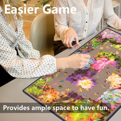 Tektalk puzzle mat soft flannelette cover protects pieces from shifting