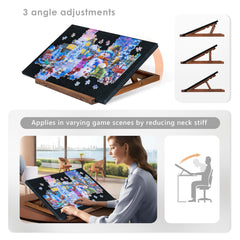 Tektalk puzzle stand with three angles for ergonomic puzzling sessions