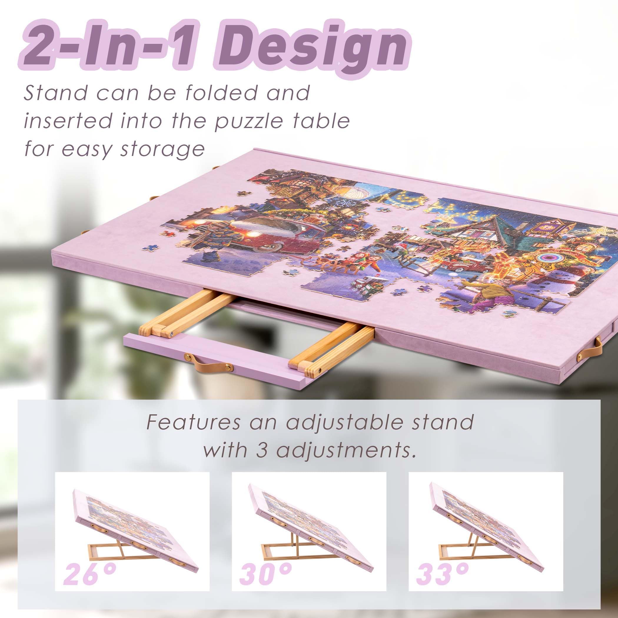 Tektalk adjustable stand with three tilt angles supports comfortable viewing.