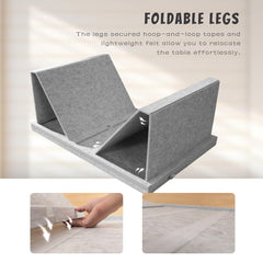 Tektalk puzzle table protective cover shields the work area from dust