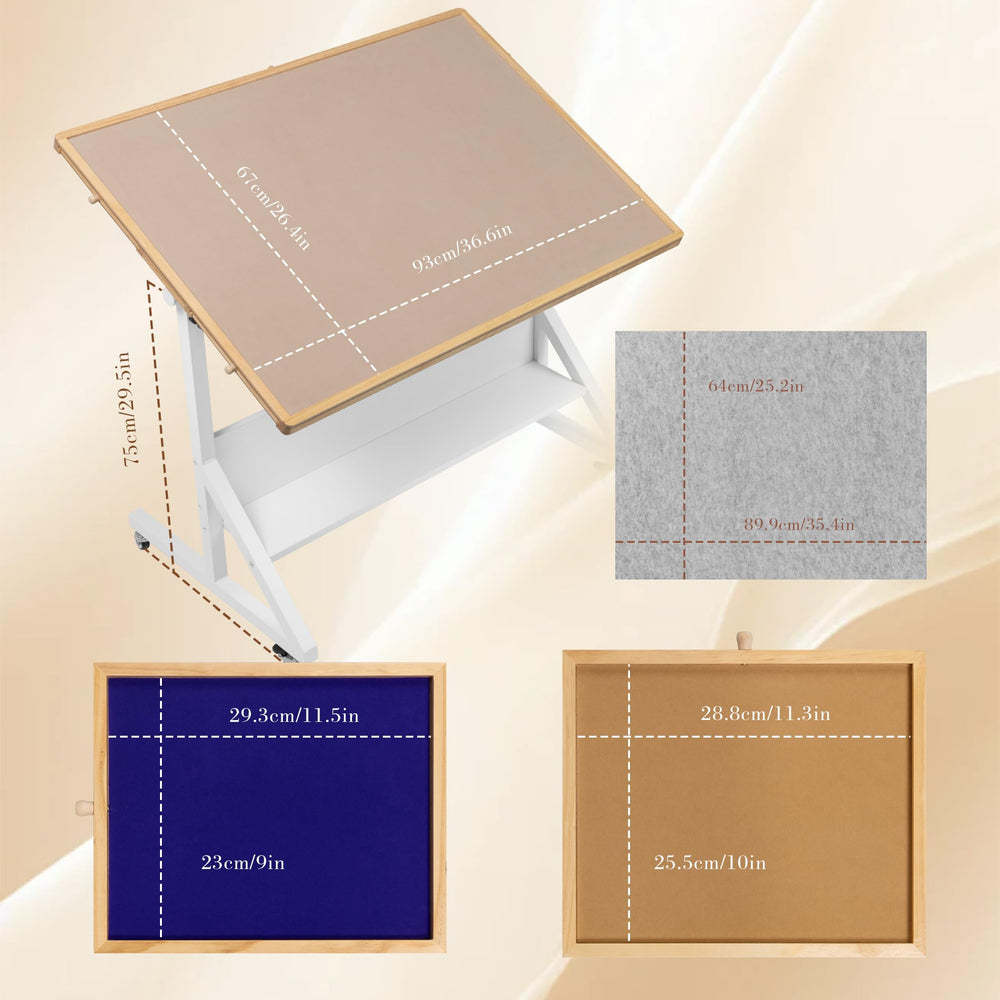 Tektalk puzzle table storage shelf adds space for boxes and trays