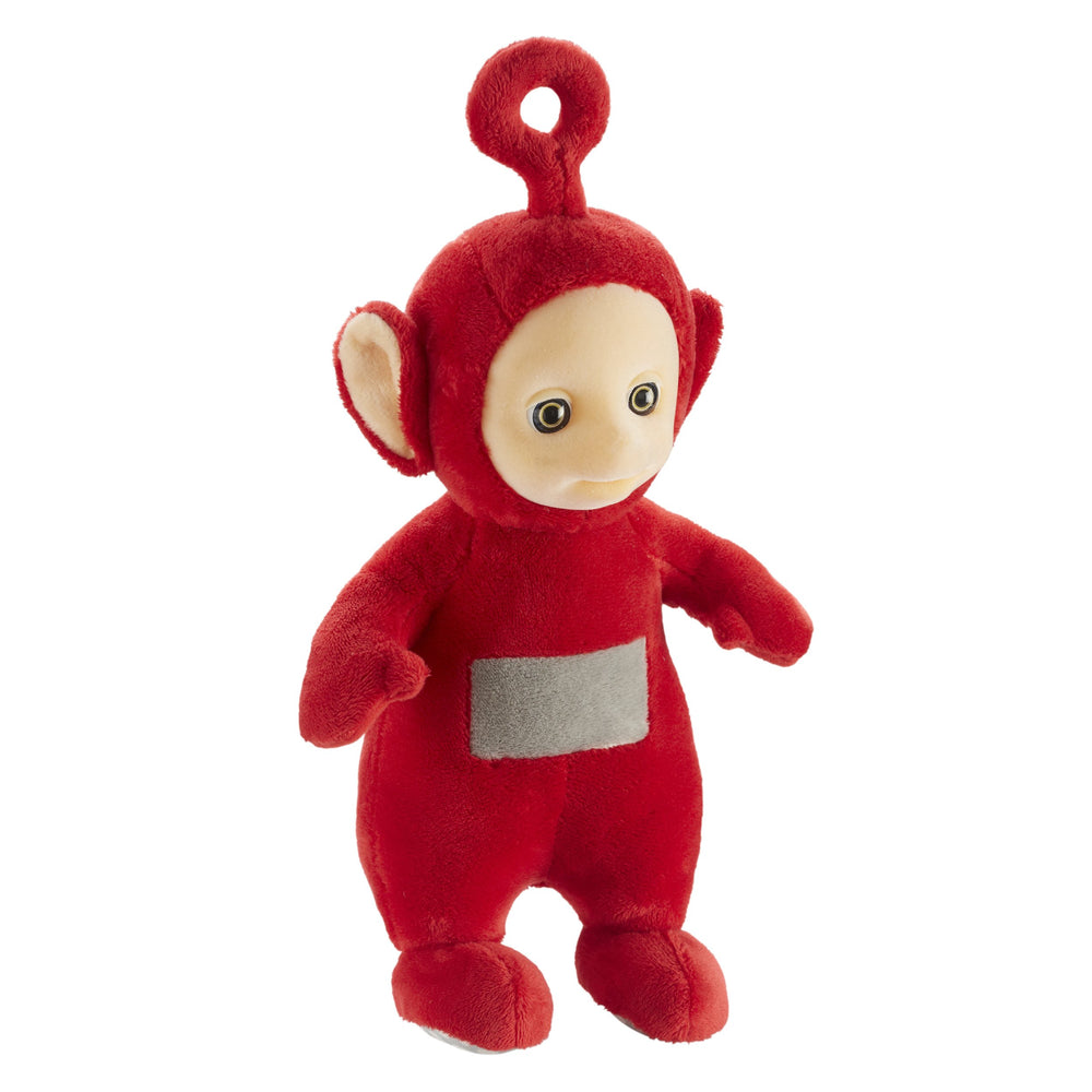 Teletubbies Po face closeup highlights the cheerful expression.