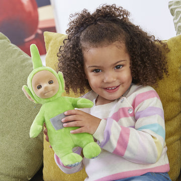 Teletubbies Talking Dipsy plush offers comforting companionship and storytelling cues.