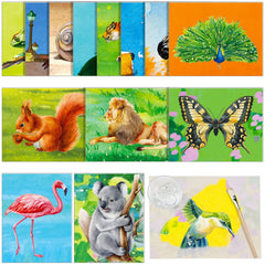 Teling dementia crafts with animal themes for elderly drawing therapy and engagement.