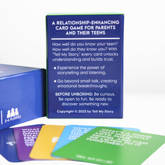 Tell My Story cards fanned out, ready to spark honest chats.