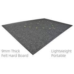 TELY puzzle board 9mm-thick felt provides durable support