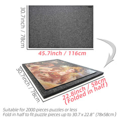 TELY puzzle board non-slip surface keeps pieces in place