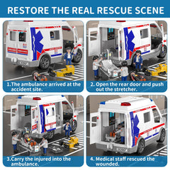 TEMI ambulance toy medical gear enhances learning through imaginative scenarios