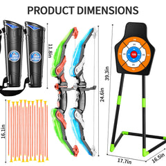 TEMI archery set standing target for versatile setup anywhere