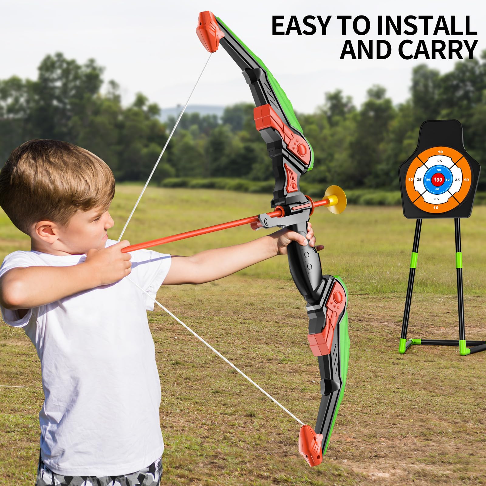 TEMI kids archery set suitable for play indoors or outdoors
