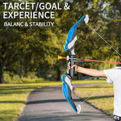 TEMI quiver with strap keeps arrows handy during play.