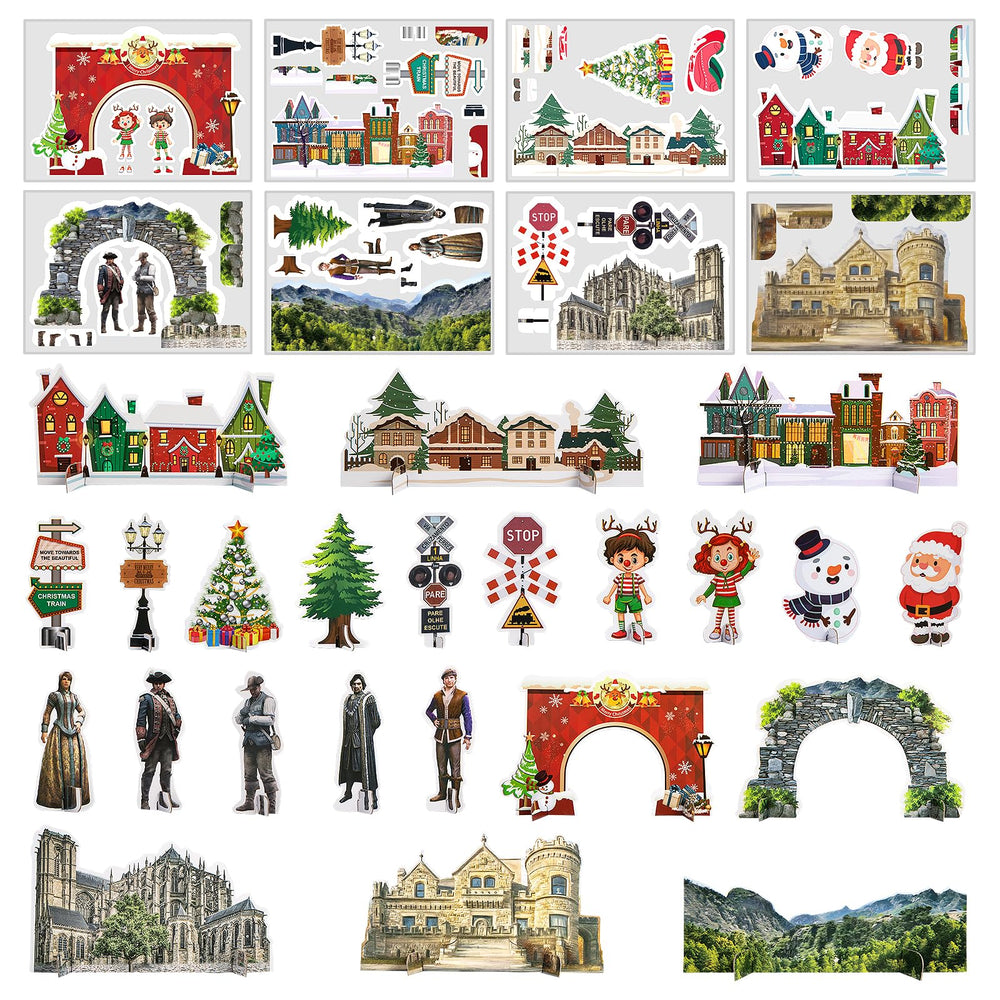 TEMI train set on a Christmas display adds festive charm and nostalgic vibe.