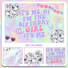 TEMYAXU Its Me banner with iridescent gradient enhances music party vibes.