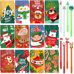 Tenceur Christmas mini notebook cover showcasing festive designs for quick jotting