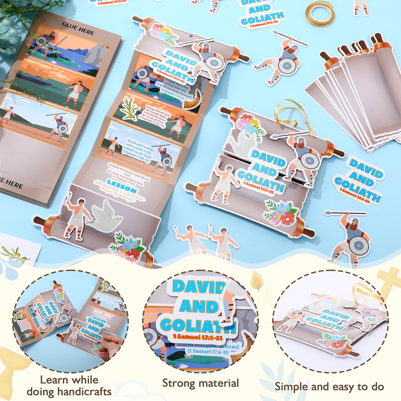 Tenceur craft kit shaped cards with multiple sizes for varied DIY scenes