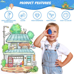 Tencoz ergonomic design supports small hands during drawing.