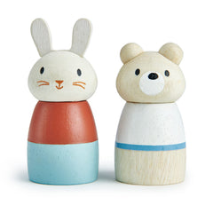 Tender Leaf Sailaway Boat figures close-up features friendly animal characters for role-play